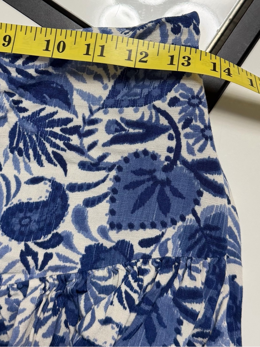 ✨ Zara Blue & White Floral Ruffled Skort | Size XS ✨🖤 - Picture 9 of 13